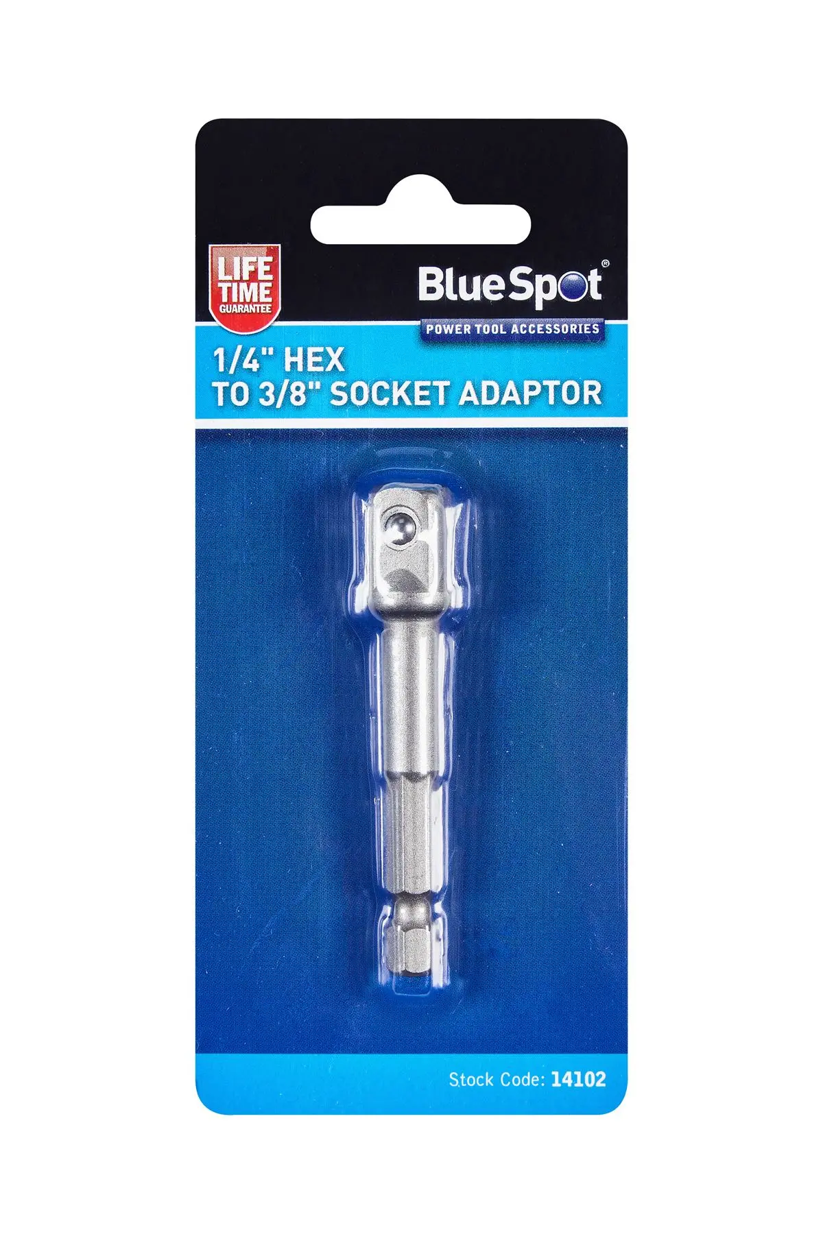 Blue Spot - Προσαρμογέας Υποδοχής από 1/4″ σε 3/8″, Χρώμιο Βαναδίο