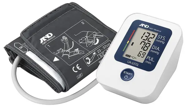 A&D Instruments UA-651SL Upper Arm Blood Pressure Monitor, SlimFit Cuff 23-37cm