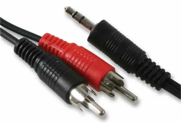 PRO SIGNAL 3.5mm Stereo Jack naar 2x RCA Phono Kabel, 10m Zwart