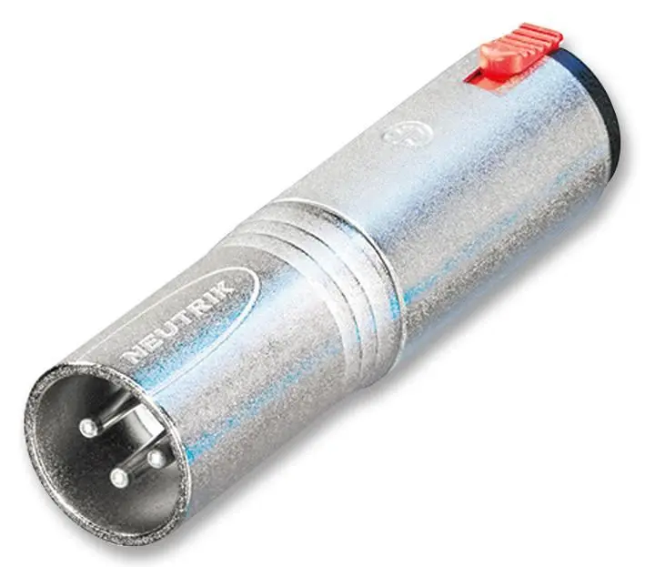 NEUTRIK XLR to 6.35mm Jack Adaptor, Diecast Shell