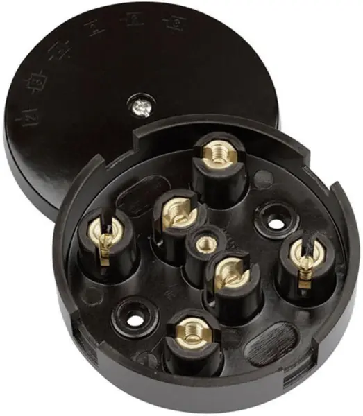 CLICK ヘビーデューティージャンクションボックス 20A 6端子 ブラウン