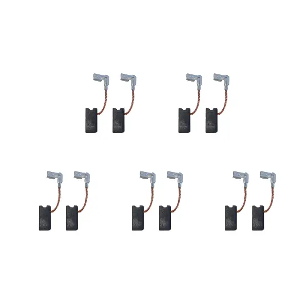 5 Sätze mit 2x Kohlebürsten für Metabo 107 Mini-Grinder (Größe 6,3 x 6,3 x 14)