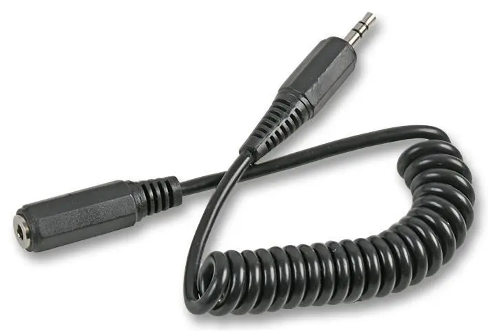 PRO SIGNAL - Kabel Penghubung 3.5mm Stereo dengan Soket dan Plug, 4m Hitam