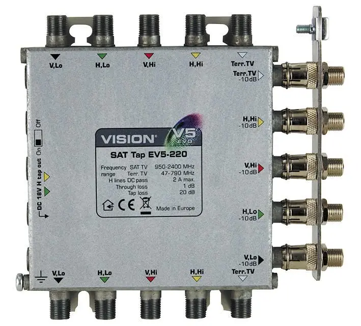 VISION SAT Tap -20dB EV5-220 para Multiconmutadores V5-EVO