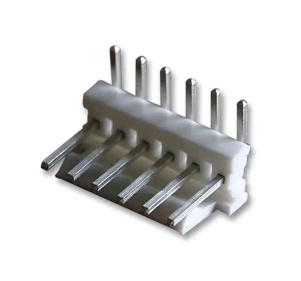 Connecteur d'en-tête droit AMP TE Connectivity, 6 voies, 0,1 po