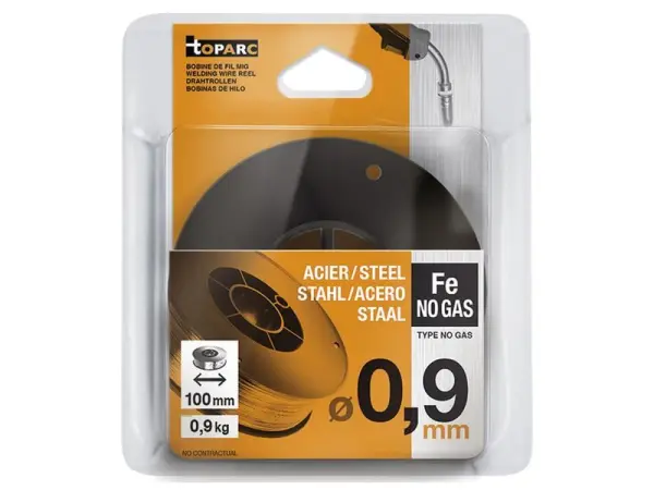 GYS WELDING 플럭스 코어 용접 와이어 0.9mm, 가스 불필요, 0.9kg