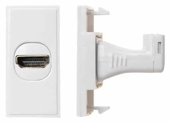 Antiference HDMI na HDMI pravý úhel, bílý