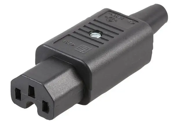 SCHURTER C15 Herverschakelbare IEC-stekker, 250V, 15A, Recht