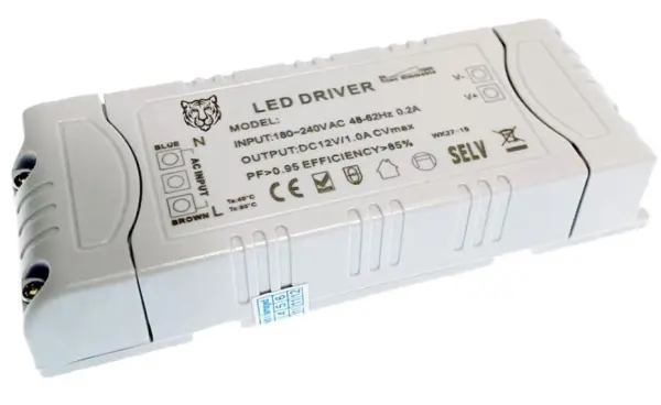 TIGER POWER SUPPLIES 54W 12V Ρυθμιζόμενος Οδηγός LED, 4.5A για Ταινίες LED