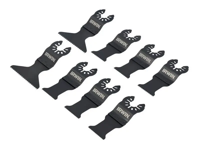 IRWIN מערך להבי מסור תנודה, 8 חלקים, רב-חומרים