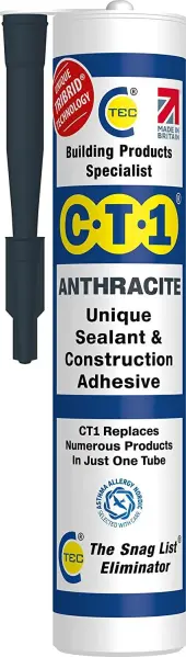 CT1 炭灰色建筑密封胶与粘合剂 - TRIBRID技术（1支装）
