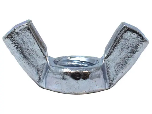 METALMATE Wing Nut, Bright Zinc Plated, M10, Box of 25