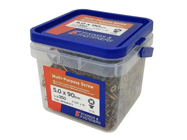 ForgeFix Mehrzweck-Pozidriv-Schraube Linsenkopf ST ZYP 5,0 x 90mm Dose 350 Stk