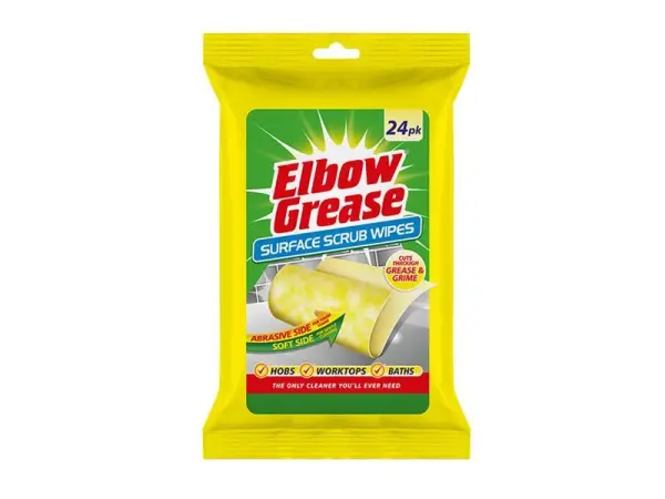 Elbow - Μαντηλάκια Τριβής Καθαρισμού Επιφανειών, 24τμχ