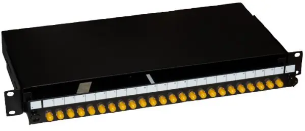 Connectix 24-Way ST Single-mode Sliding Fibre Patch Panel, 1U Rack Mount