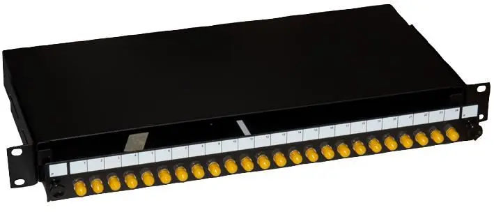 Connectix 24-Way ST Single-mode Sliding Fibre Patch Panel, 1U Rack Mount
