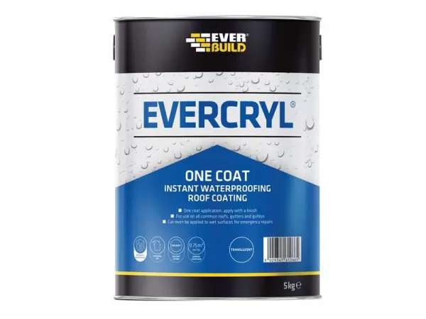 Everbuild Sika EVERCRYL® 單層透明防水塗料 5公斤