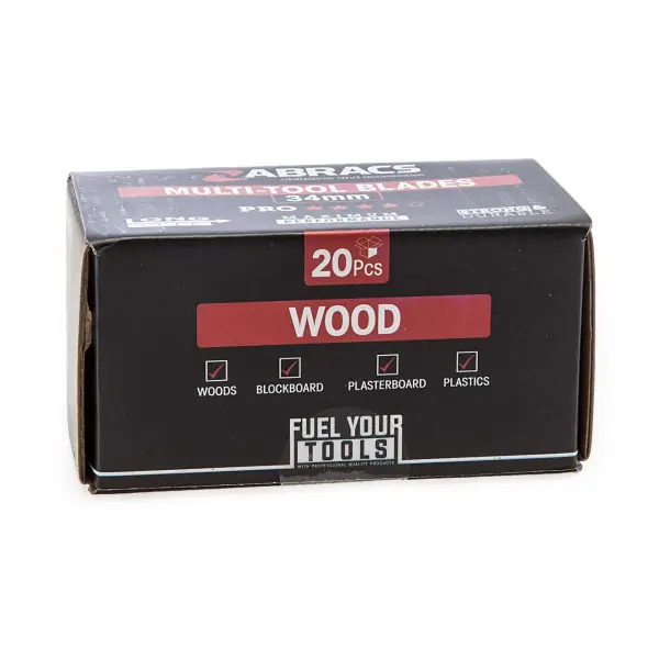 Abracs MTW3420 Multi-Tool Blades 34mm for Wood & Plastic (20-Pack)