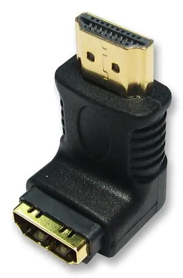 Pro Signal מתאם HDMI זכר לנקבה בזווית 90 מעלות, מצופה זהב