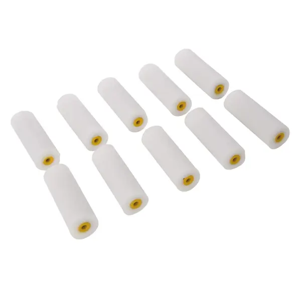 Silverline Set di Manicotti per Rullo Mini da 100mm, 10 Pezzi, Finitura Lucida