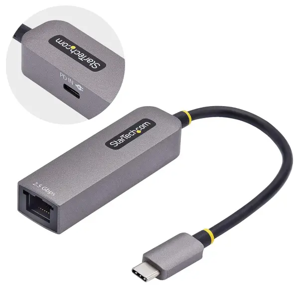 StarTech USB-C to 2.5GbE Ethernet Adaptor with 100W PD