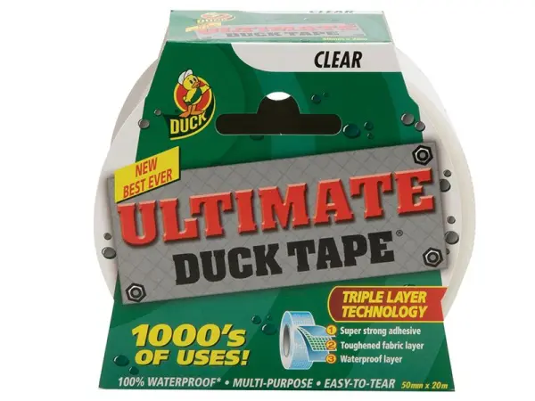 Shurtape Duck Tape Ultimate 50mm x 20m Transparant
