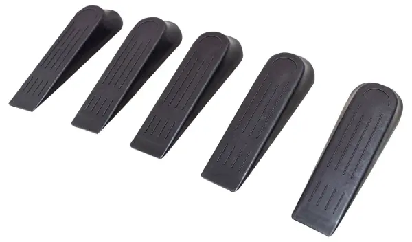 Non Slip Plastic Door Stops, 5 Pack