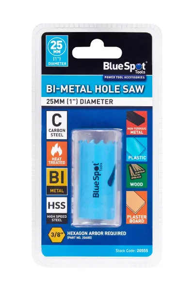 Blue Spot Tools 25mm 双金属孔锯 开孔器 专业级精准切割