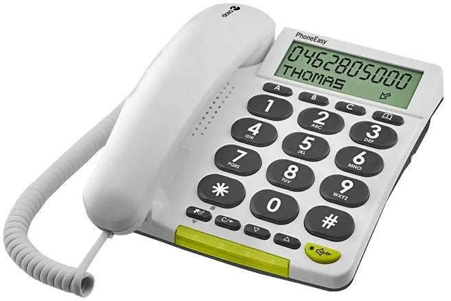 DORO טלפון קווי PhoneEasy 312cs עם לחצנים גדולים