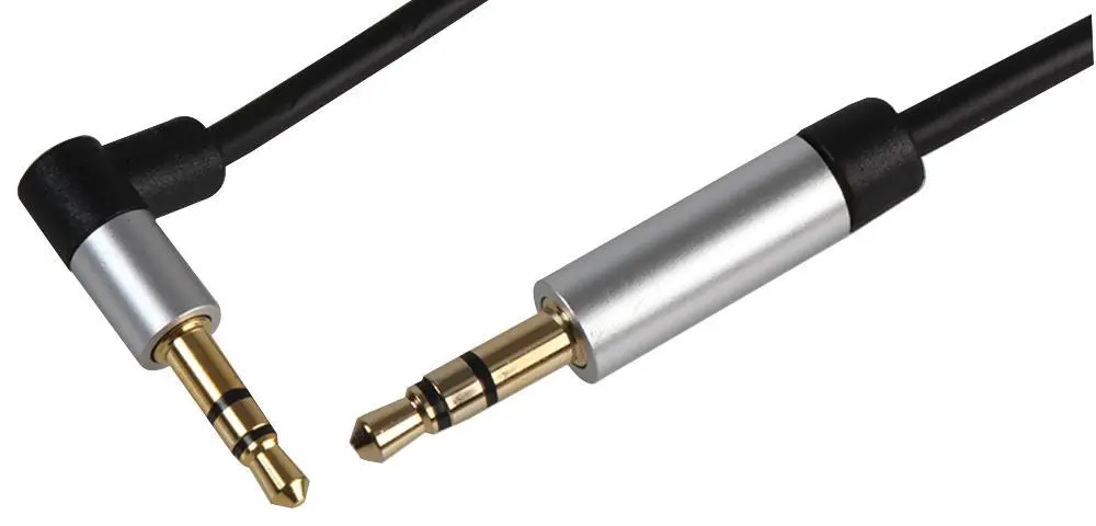 PRO SIGNAL Cavo Audio Stereo Jack 3.5mm a 90°, 1.5m Nero