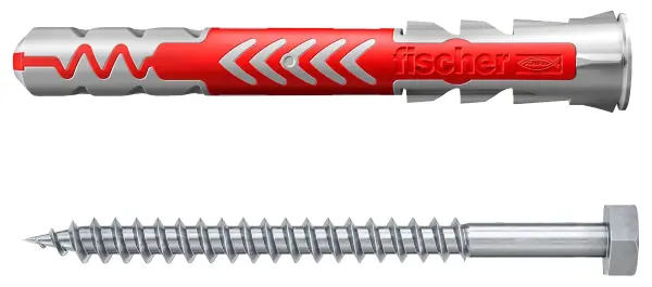 FISCHER FIXINGS Duopower Plasterboard Wall Plugs with Screws - 10mm x 80mm