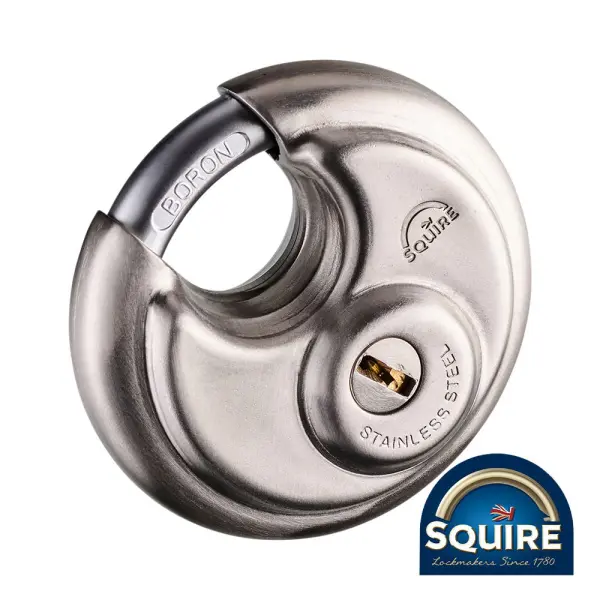 Squire Stainless Steel Disc Padlock, Keyed Alike, 70mm
