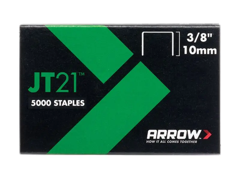 Arrow JT21 T27 ステープル 10mm (3/8インチ) 5000本入り