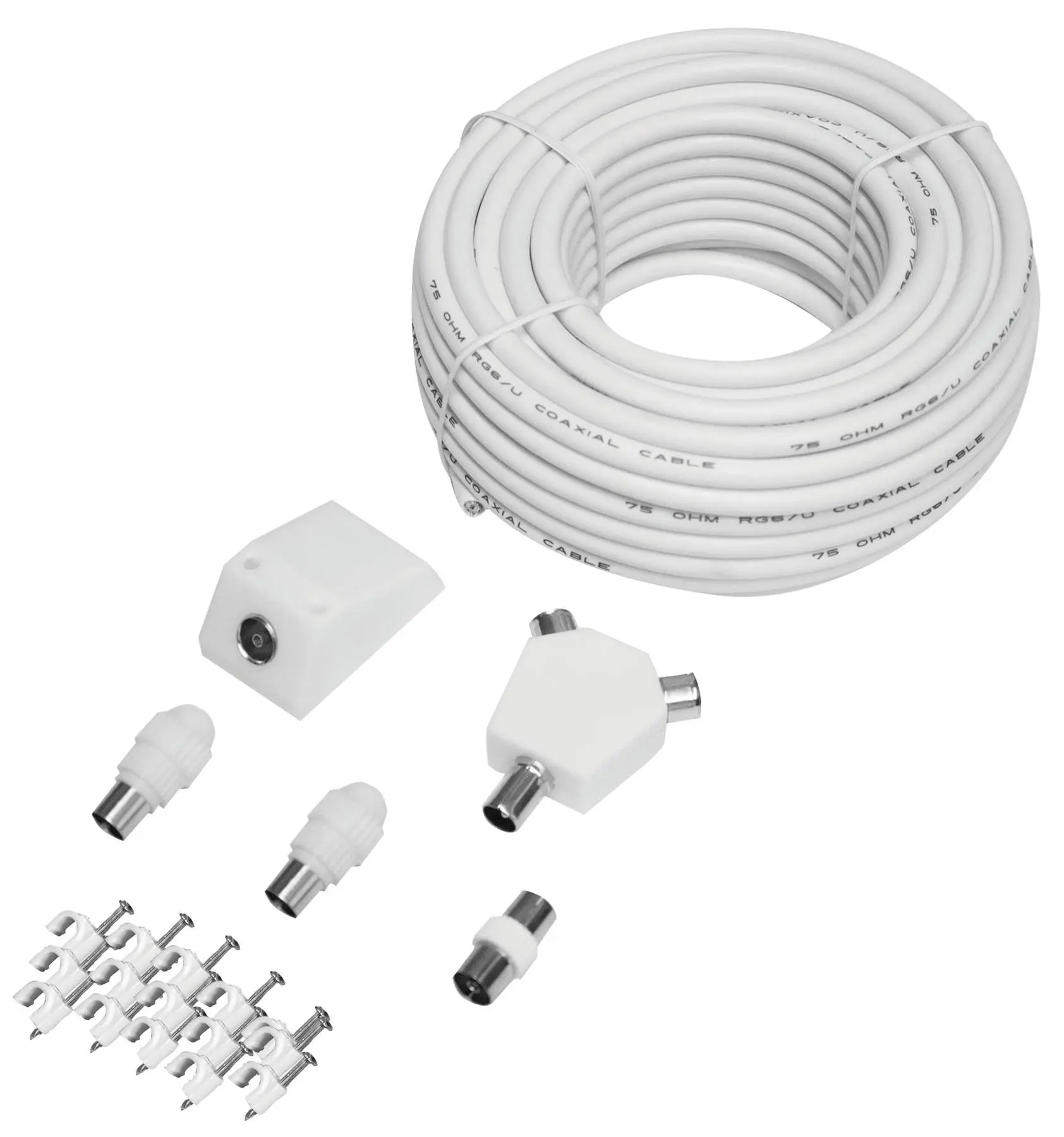 MAXVIEW TV/FM Aerial Cable Kit, 25m