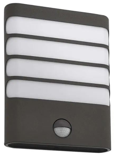 Lâmpada LED Exterior Philips 3W com PIR, Preta