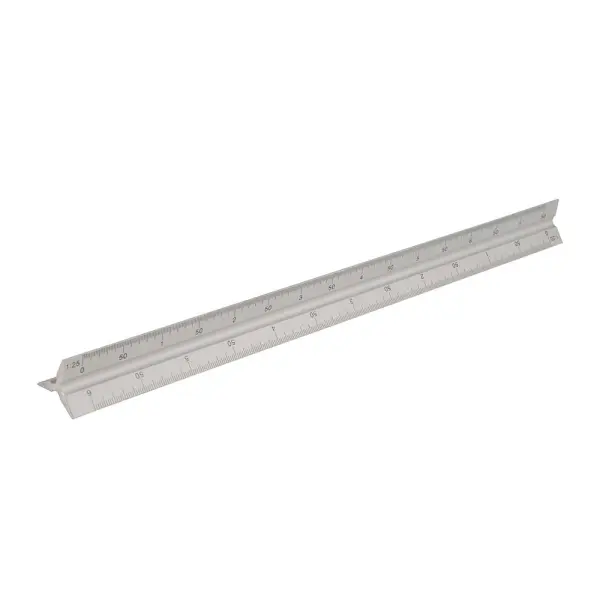 Silverline Regla Triangular de Aluminio 300mm