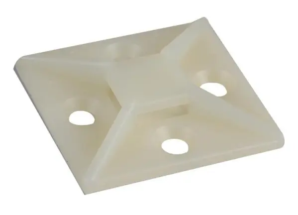 CONCORDIA TECHNOLOGIES Kabelbinderhalter Natur, 38x38mm, 100 Stück