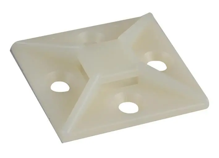 CONCORDIA TECHNOLOGIES 電線紮帶底座 自然色 38x38毫米 100個裝