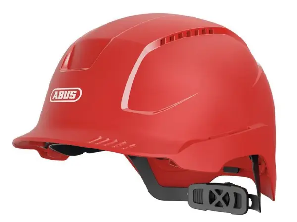 ABUS SCATOR Vented Safety Helmet, Red, EN 397 Certified