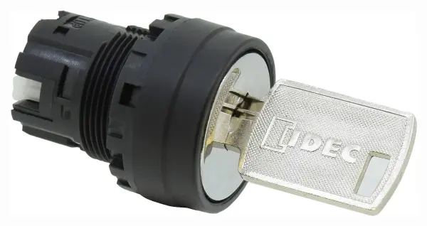 IDEC YW1K-3A Maintained 3 Position Key Selector Switch, 22mm