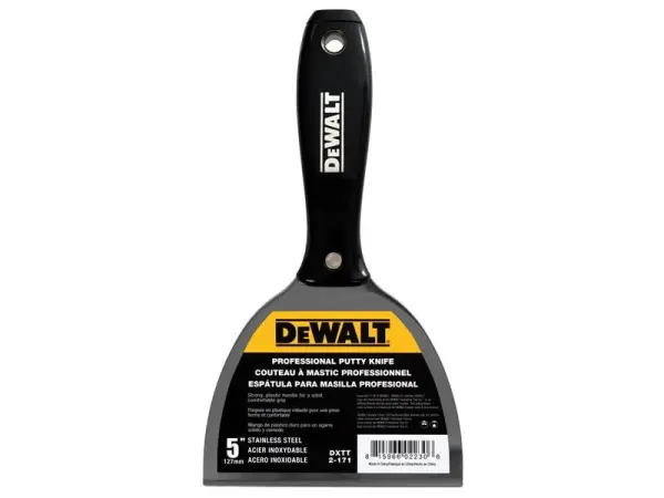 DEWALT סכין גבס/מילוי 125 מ״מ, פלדת אל חלד