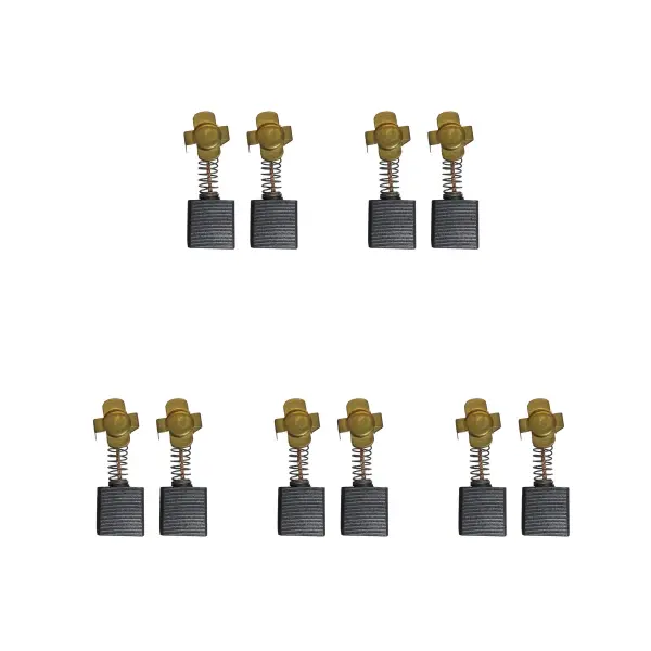 5 Sets of Carbon Brushes for Hitachi 34-44 Grinder-Hammer, 7x17x18.5/17mm