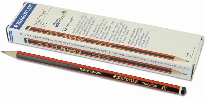 STAEDTLER Crayons 2H, Hexagonaux, Lot de 12