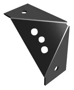 PENN ELCOM סוגר פינתי לתומכי ספיגת זעזועים, עומס מקסימלי 90 ק