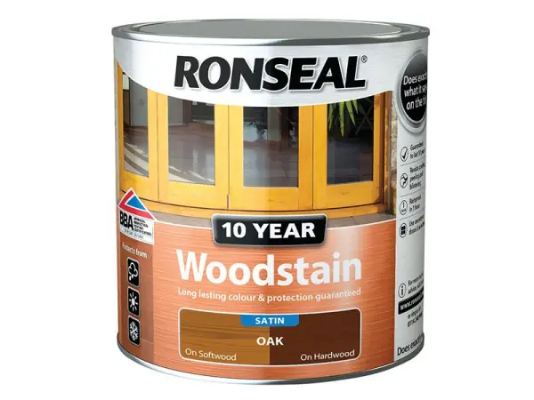 Ronseal - Cat Pekat Kayu Tahan 10 Tahun Warna Oak 750ml