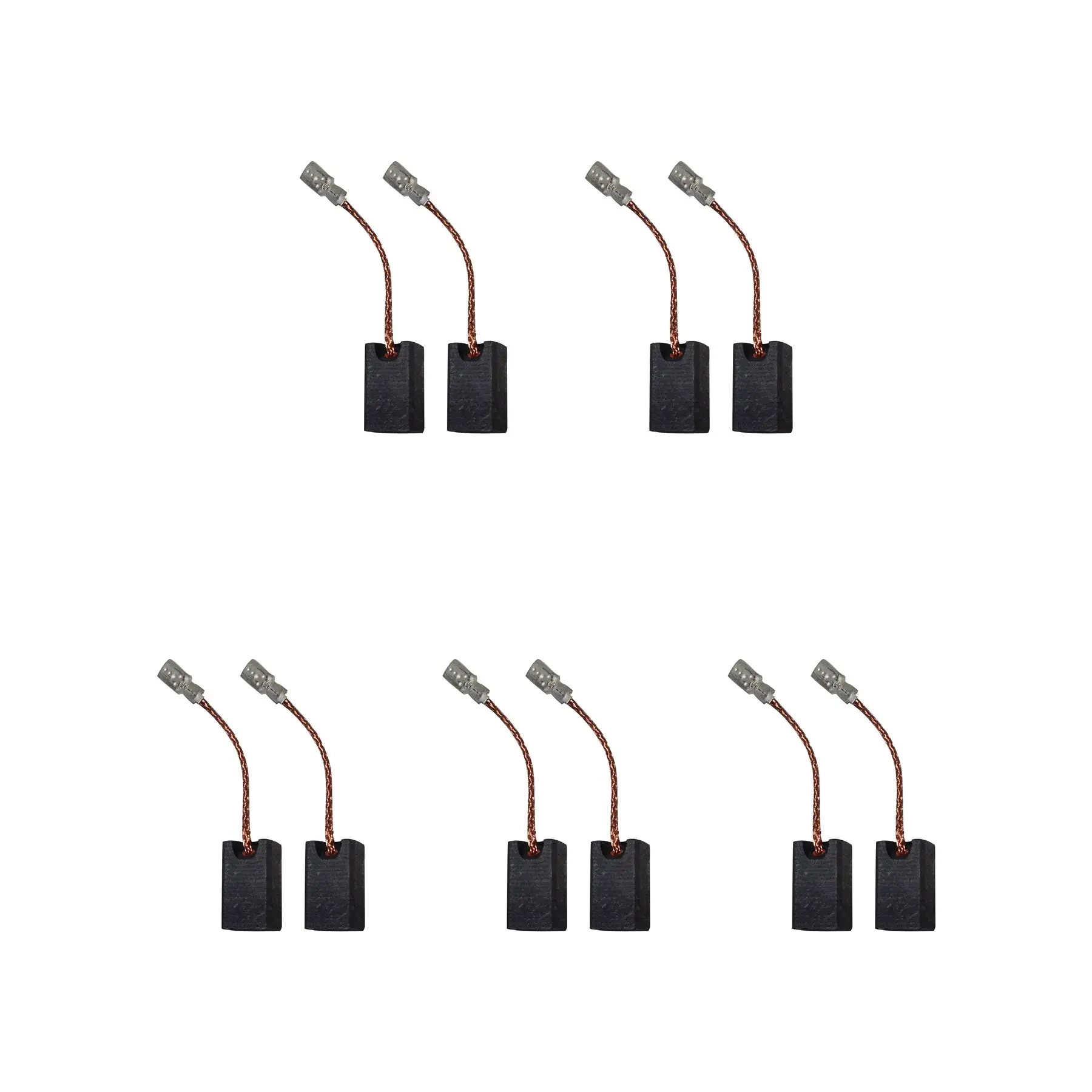 5 Sets of Carbon Brushes for Rupes Br51 Mini Grinder, 6x8x13.5mm