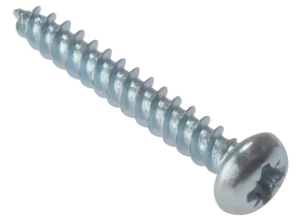 ForgeFix General Purpose Pozi Screws, Round Head, Zinc Plated, 5/8in x 8 (200p)