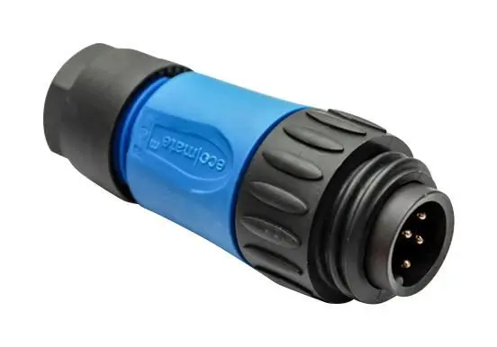 Amphenol Ecomate C016シリーズ 6極＋Eプラグ はんだ付けピン