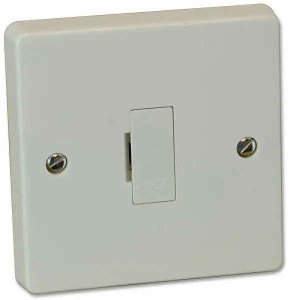 Crabtree 13A Unswitched Fused Spur, White, 86x86mm