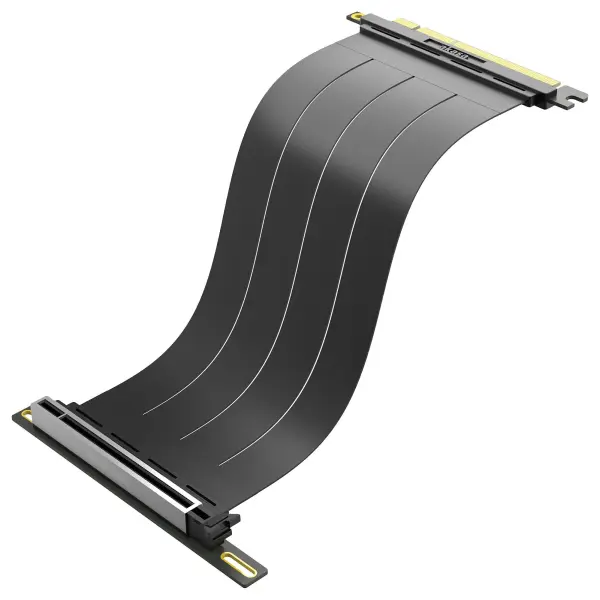 Akasa Riser Black X3 Mark V PCIe 5.0 x16 Riser Cable, 300mm